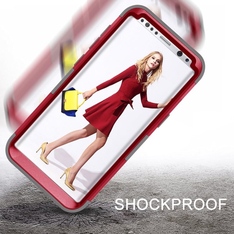 For Galaxy S8 Dropproof 3 in 1 Silicone sleeve for mobile phone