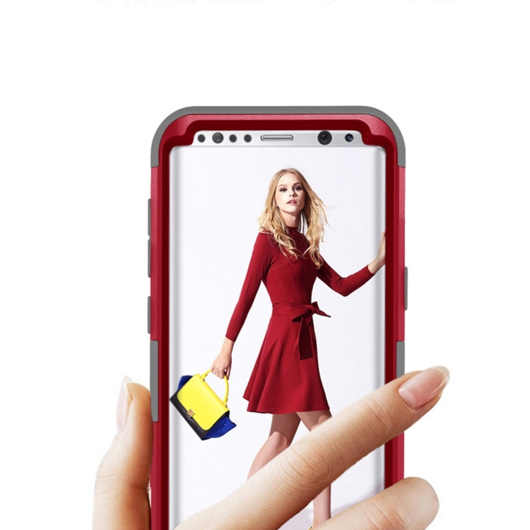 For Galaxy S8 Dropproof 3 in 1 Silicone sleeve for mobile phone