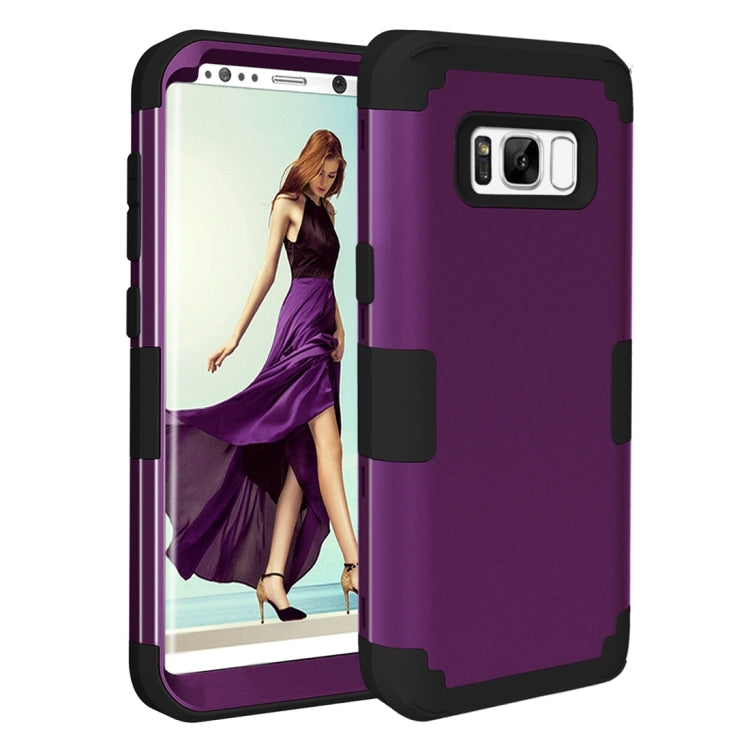 For Galaxy S8 Dropproof 3 in 1 Silicone sleeve for mobile phone