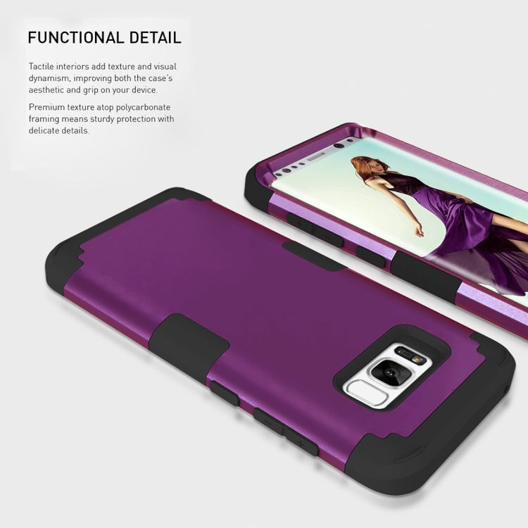 For Galaxy S8 Dropproof 3 in 1 Silicone sleeve for mobile phone