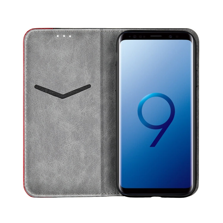 Business Solid Color Stitching Horizontal Flip Leather Case for Galaxy S9, with Holder & Card Slots & Wallet & Lanyard