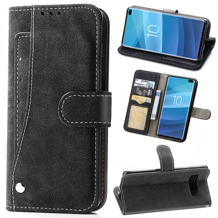 Frosted 360 Degree Rotating Case with Holder & Card Slot for Galaxy S10+