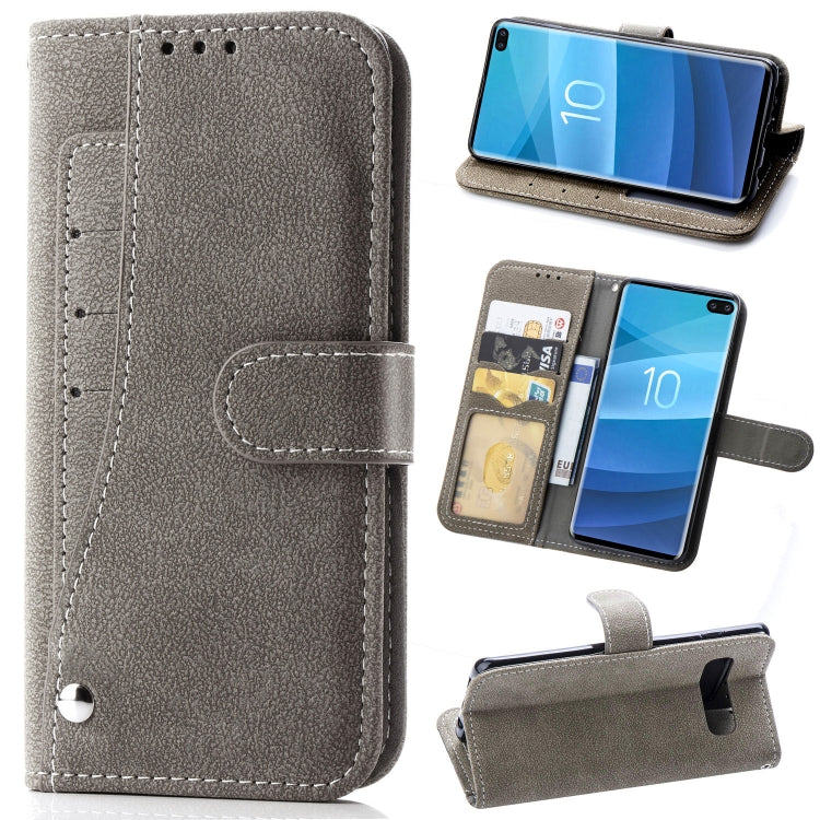 Frosted 360 Degree Rotating Case with Holder & Card Slot for Galaxy S10+