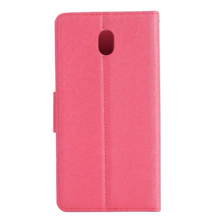 For Galaxy J5 (2017) (EU Version) Silk Texture Horizontal Flip Leather Case with Holder & Card Slots & Wallet & Photo Frame