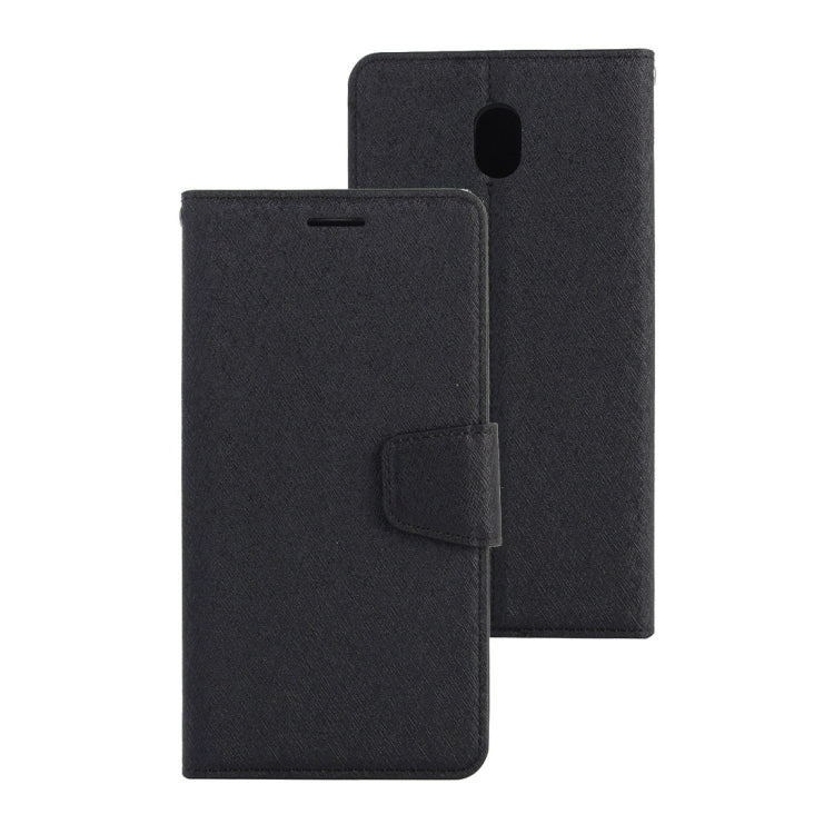 For Galaxy J3 (2017) (EU Version) Silk Texture Horizontal Flip Leather Case with Holder & Card Slots & Wallet & Photo Frame
