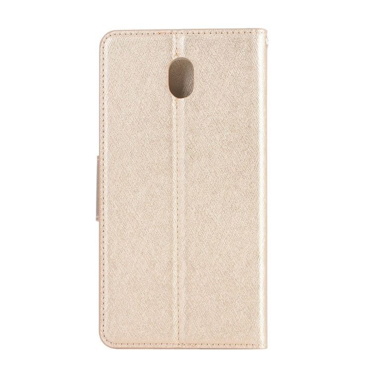 For Galaxy J7 (2017) (EU Version) Silk Texture Horizontal Flip Leather Case with Holder & Card Slots & Wallet & Photo Frame