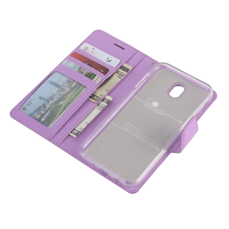 For Galaxy J7 (2017) (EU Version) Silk Texture Horizontal Flip Leather Case with Holder & Card Slots & Wallet & Photo Frame