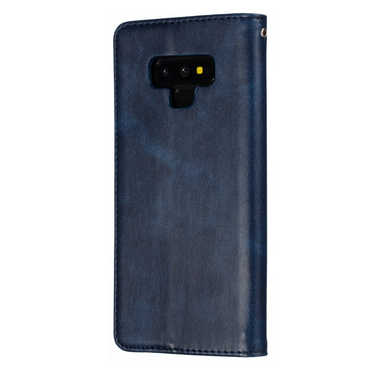 Calf Texture Zipper Magnetic Horizontal Flip Leather Case for Galaxy Note9, with Wallet & Holder & Card Slots