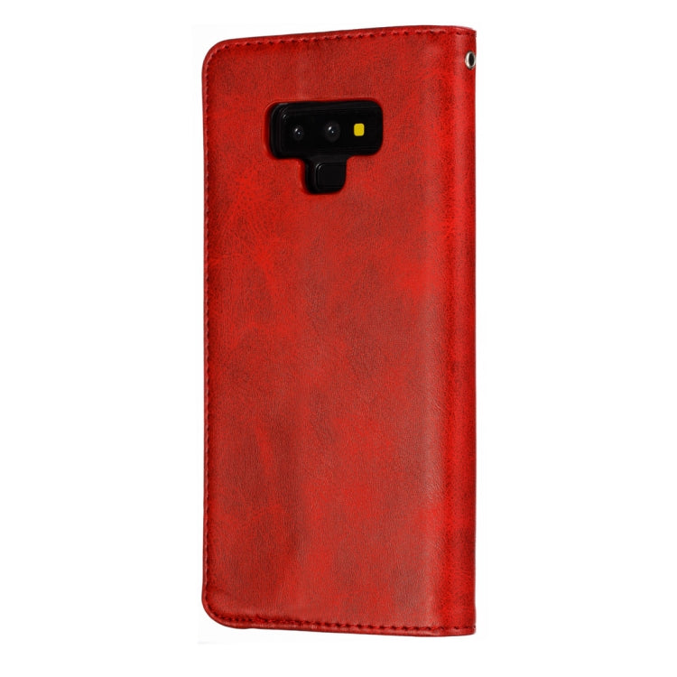 Calf Texture Zipper Magnetic Horizontal Flip Leather Case for Galaxy Note9, with Wallet & Holder & Card Slots