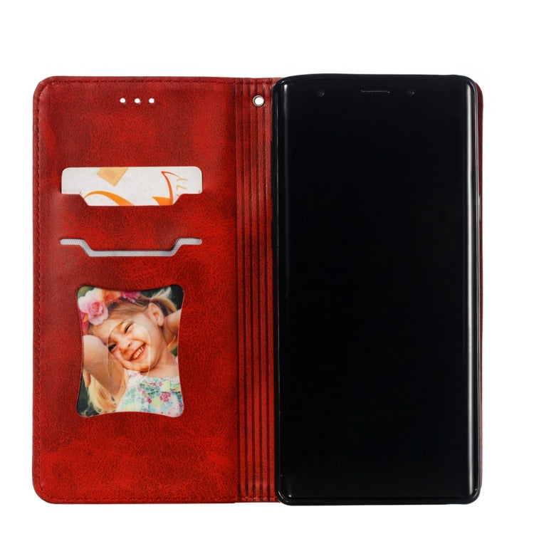 Calf Texture Zipper Magnetic Horizontal Flip Leather Case for Galaxy Note9, with Wallet & Holder & Card Slots