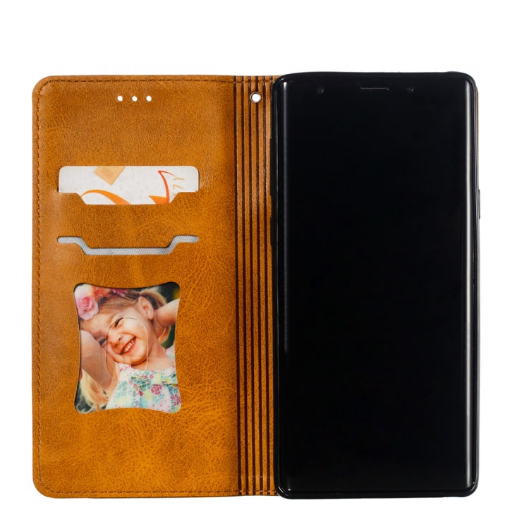 Calf Texture Zipper Magnetic Horizontal Flip Leather Case for Galaxy Note9, with Wallet & Holder & Card Slots