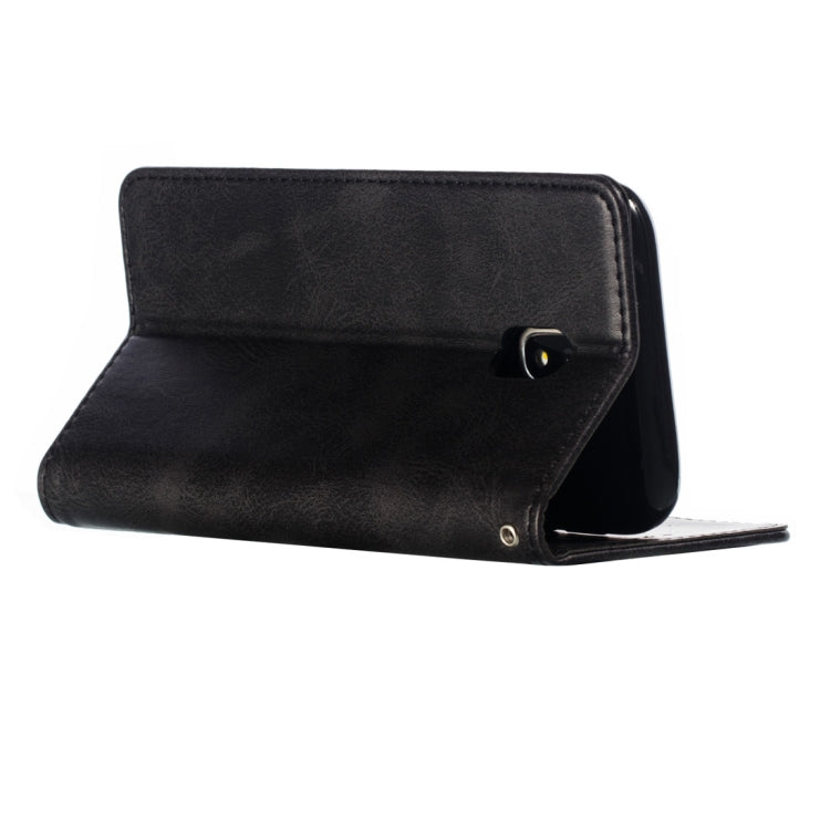 Calf Texture Zipper Magnetic Horizontal Flip Leather Case for Galaxy J330 (J3 2017), with Wallet & Holder & Card Slots