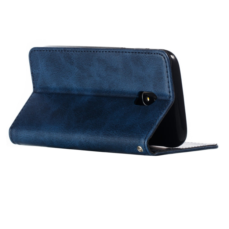 Calf Texture Zipper Magnetic Horizontal Flip Leather Case for Galaxy J330 (J3 2017), with Wallet & Holder & Card Slots