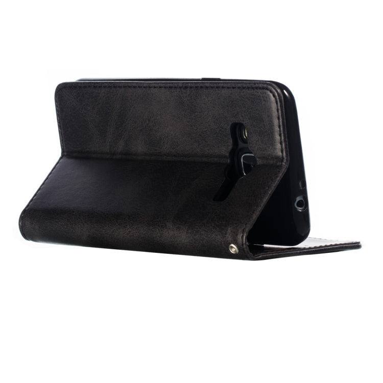 Calf Texture Zipper Magnetic Horizontal Flip Leather Case for Galaxy J310 / J3, with Wallet & Holder & Card Slots