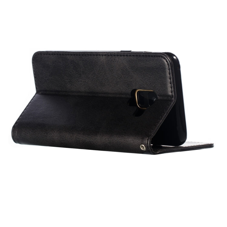 Calf Texture Zipper Magnetic Horizontal Flip Leather Case for Galaxy A8 (2018), with Wallet & Holder & Card Slots