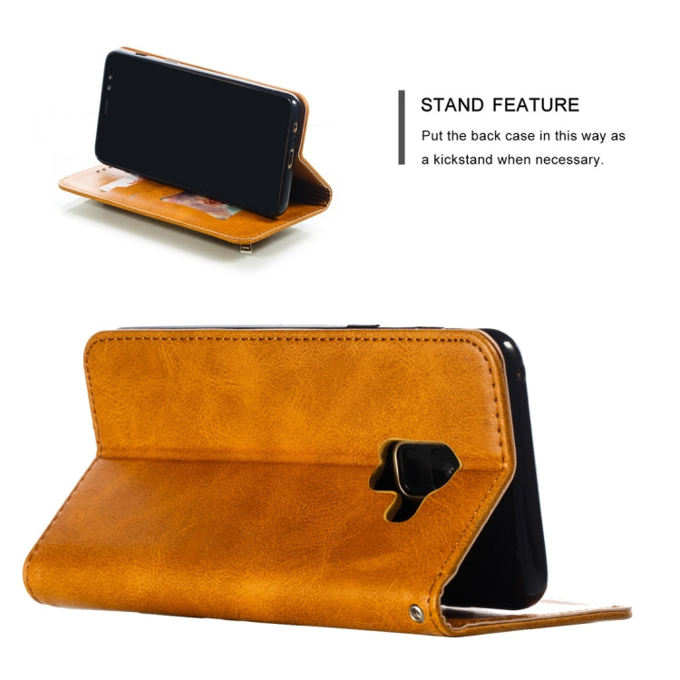 Calf Texture Zipper Magnetic Horizontal Flip Leather Case for Galaxy A8 (2018), with Wallet & Holder & Card Slots