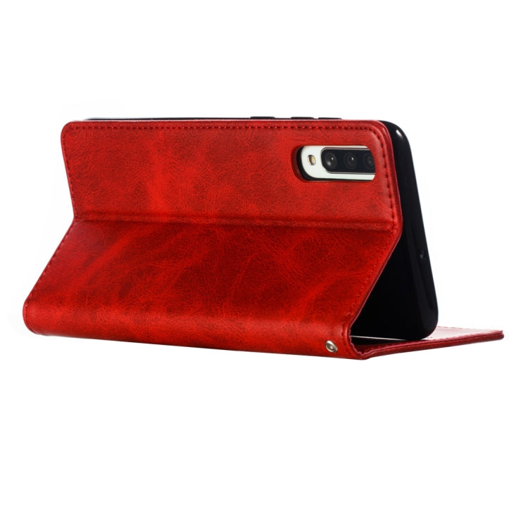 Calf Texture Zipper Magnetic Horizontal Flip Leather Case for Galaxy A70, with Wallet & Holder & Card Slots