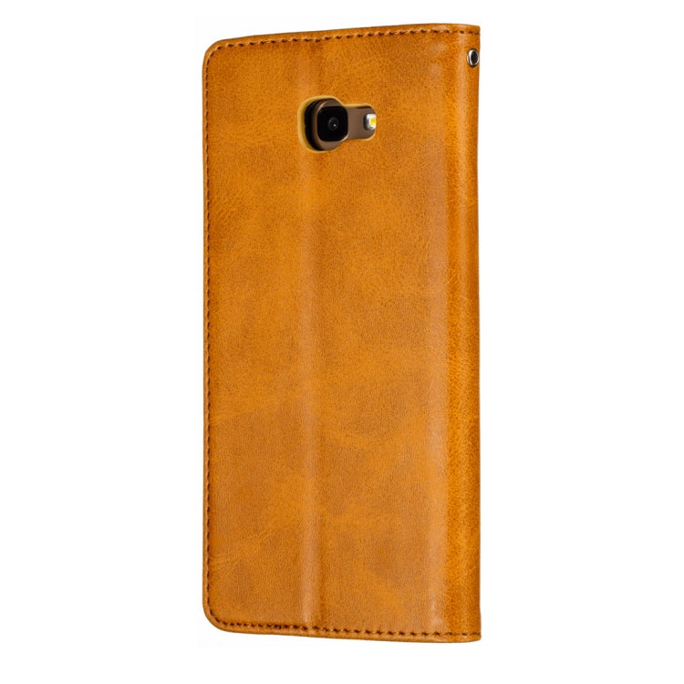 Calf Texture Zipper Magnetic Horizontal Flip Leather Case for Galaxy J4+, with Wallet & Holder & Card Slots