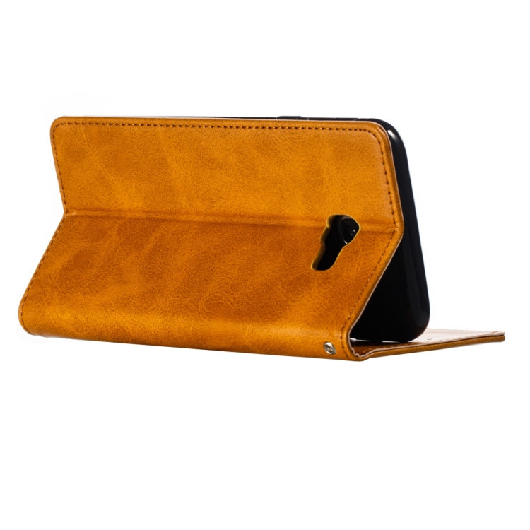 Calf Texture Zipper Magnetic Horizontal Flip Leather Case for Galaxy J4+, with Wallet & Holder & Card Slots