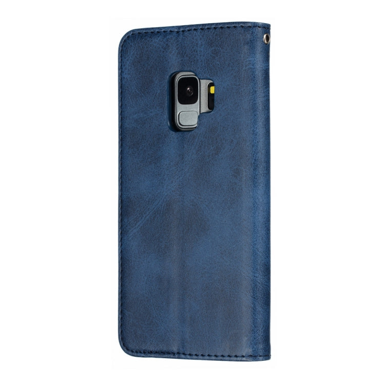 Calf Texture Zipper Magnetic Horizontal Flip Leather Case for Galaxy S9, with Wallet & Holder & Card Slots