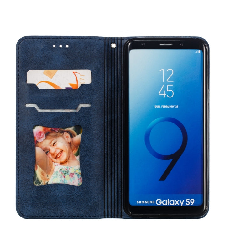 Calf Texture Zipper Magnetic Horizontal Flip Leather Case for Galaxy S9, with Wallet & Holder & Card Slots