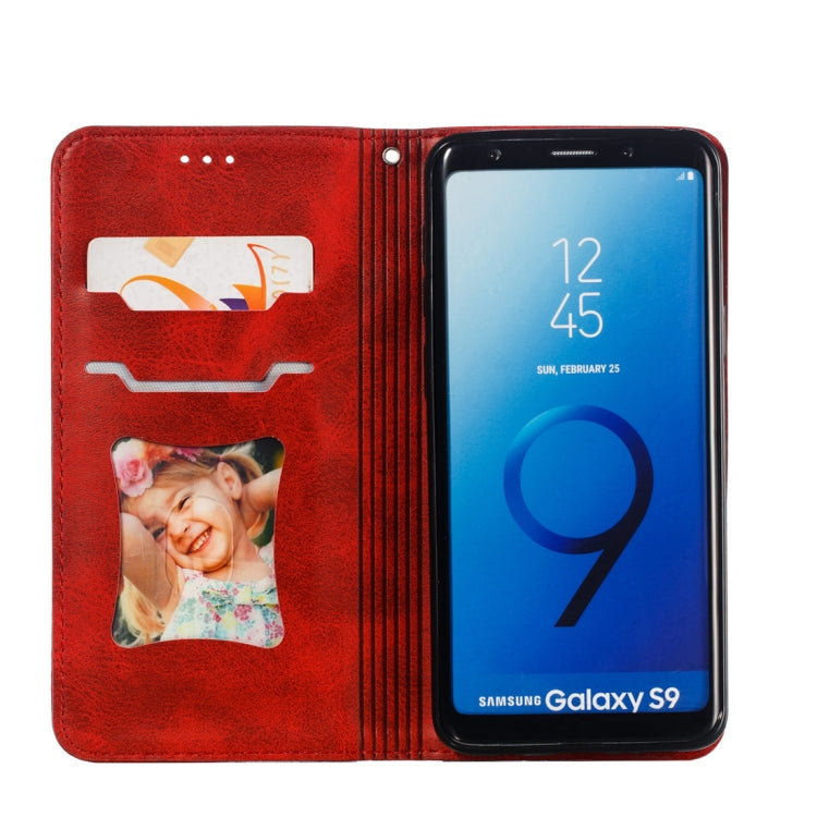 Calf Texture Zipper Magnetic Horizontal Flip Leather Case for Galaxy S9, with Wallet & Holder & Card Slots