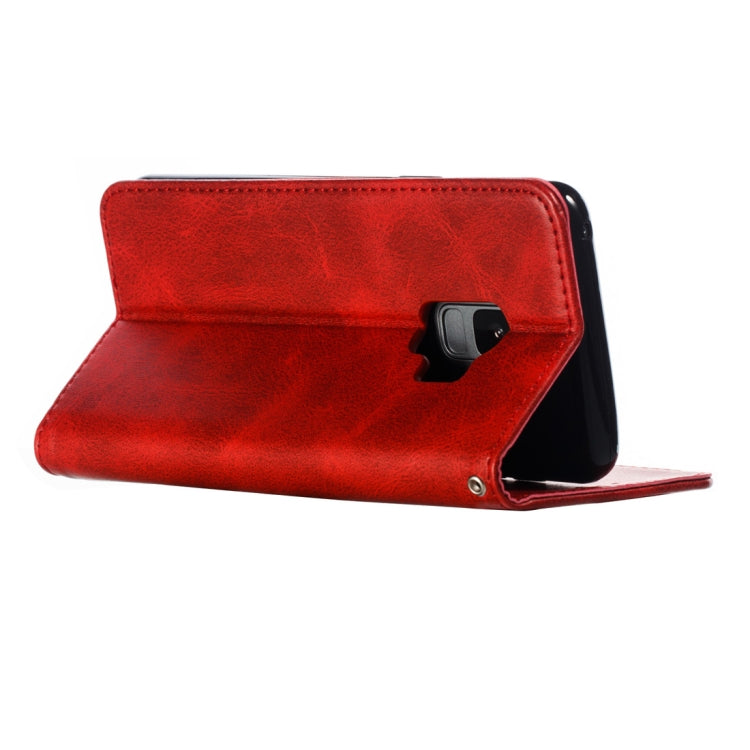 Calf Texture Zipper Magnetic Horizontal Flip Leather Case for Galaxy S9, with Wallet & Holder & Card Slots