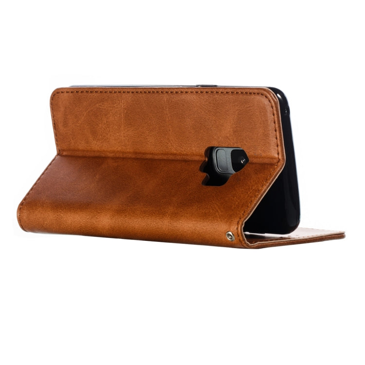 Calf Texture Zipper Magnetic Horizontal Flip Leather Case for Galaxy S9, with Wallet & Holder & Card Slots