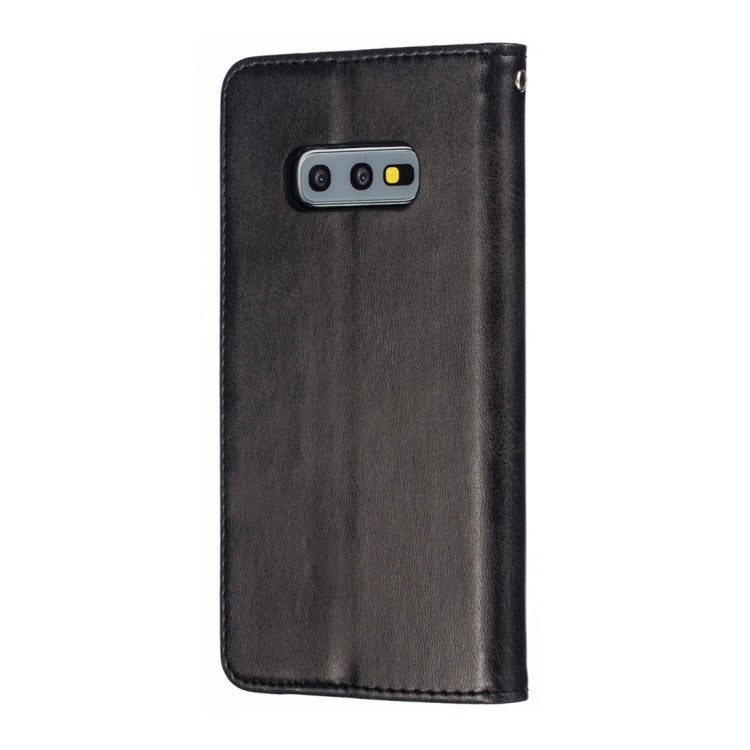Calf Texture Zipper Magnetic Horizontal Flip Leather Case for Galaxy S10e, with Wallet & Holder & Card Slots