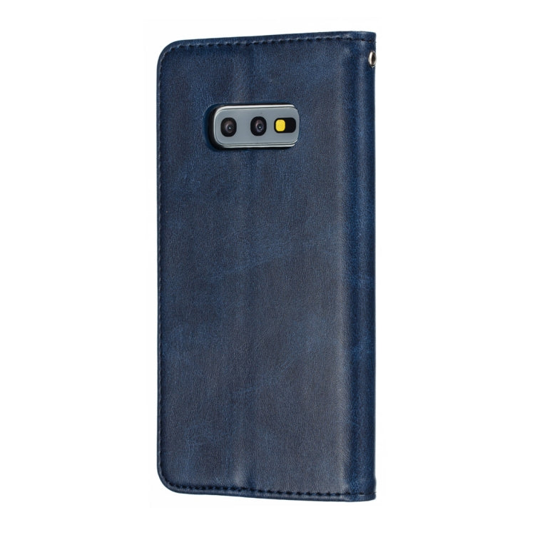Calf Texture Zipper Magnetic Horizontal Flip Leather Case for Galaxy S10e, with Wallet & Holder & Card Slots