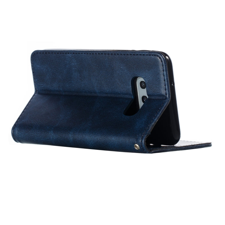 Calf Texture Zipper Magnetic Horizontal Flip Leather Case for Galaxy S10e, with Wallet & Holder & Card Slots