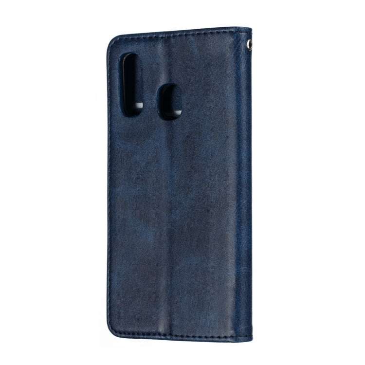 Calf Texture Zipper Magnetic Horizontal Flip Leather Case for Galaxy A40, with Wallet & Holder & Card Slots