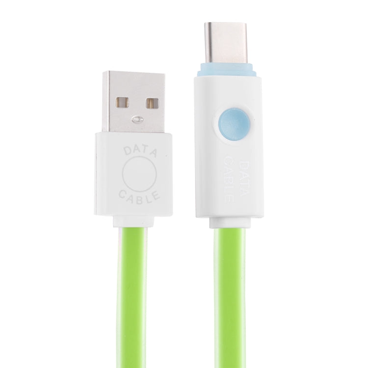 1m USB to USB-C / Type-C Noodle Jelly Data Sync Charging Cable