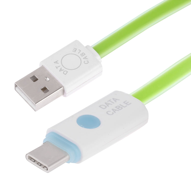 1m USB to USB-C / Type-C Noodle Jelly Data Sync Charging Cable