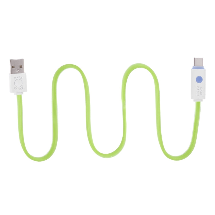 1m USB to USB-C / Type-C Noodle Jelly Data Sync Charging Cable