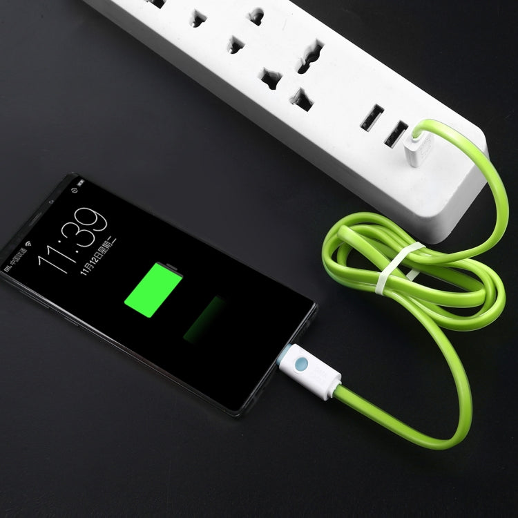 1m USB to USB-C / Type-C Noodle Jelly Data Sync Charging Cable