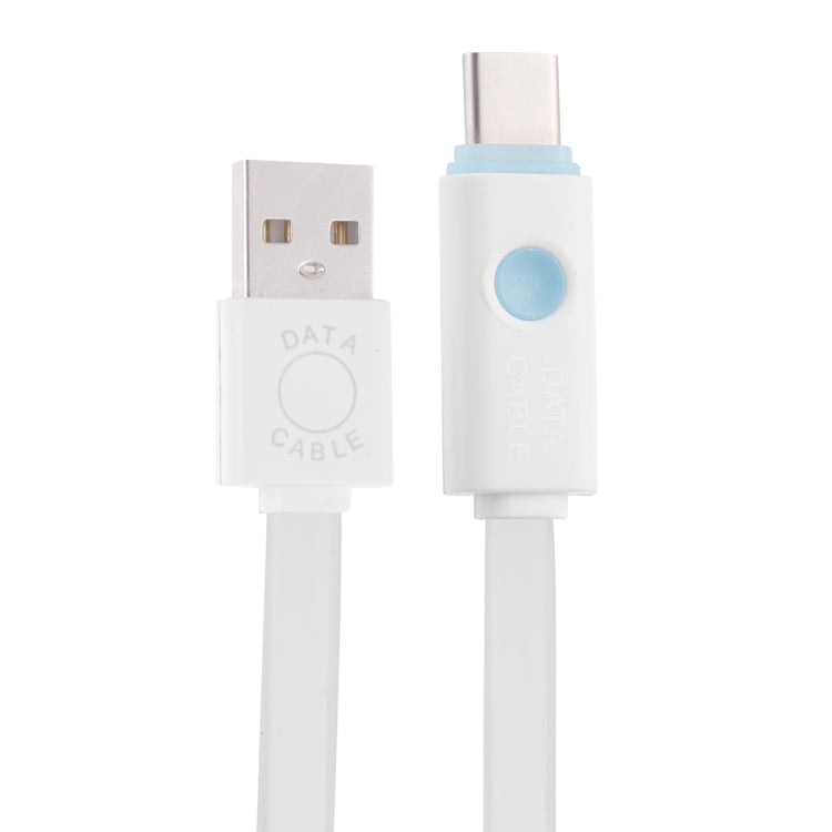 1m USB to USB-C / Type-C Noodle Jelly Data Sync Charging Cable