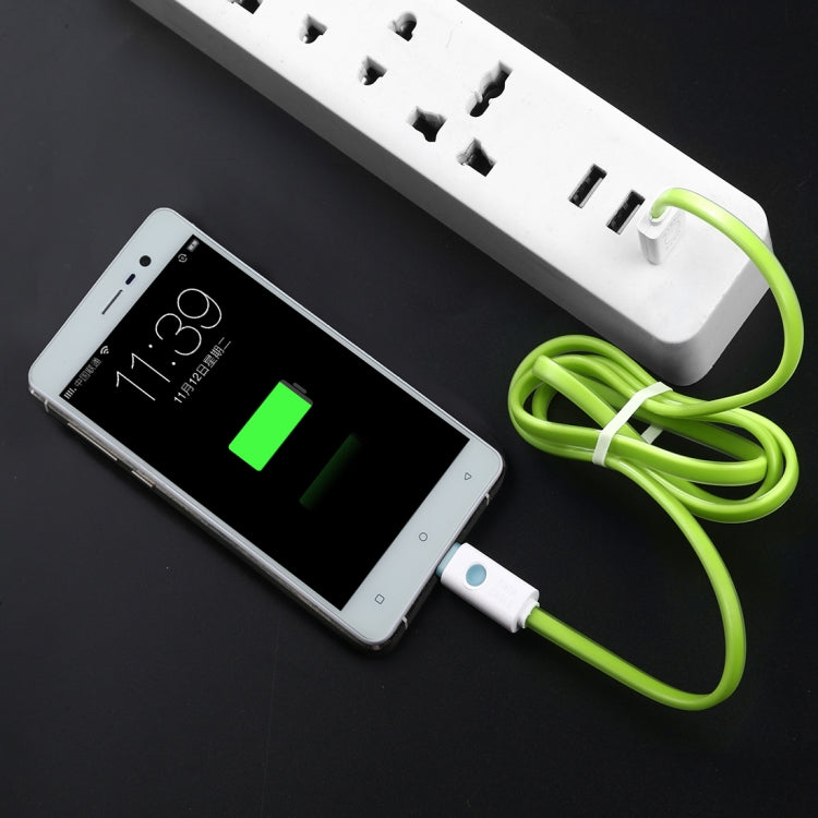 1m USB to Micro USB Noodle Jelly Data Sync Charging Cable