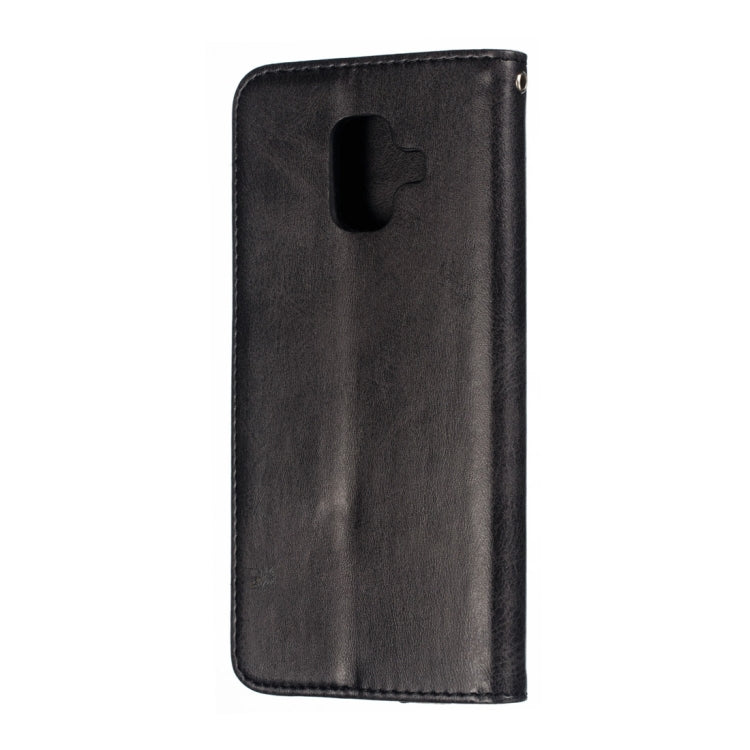 Calf Texture Zipper Magnetic Horizontal Flip Leather Case for Galaxy A6 (2018), with Wallet & Holder & Card Slots