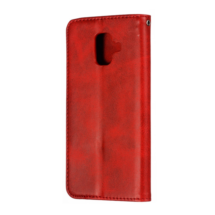 Calf Texture Zipper Magnetic Horizontal Flip Leather Case for Galaxy A6 (2018), with Wallet & Holder & Card Slots