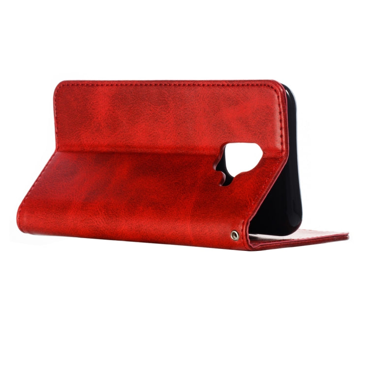 Calf Texture Zipper Magnetic Horizontal Flip Leather Case for Galaxy A6 (2018), with Wallet & Holder & Card Slots