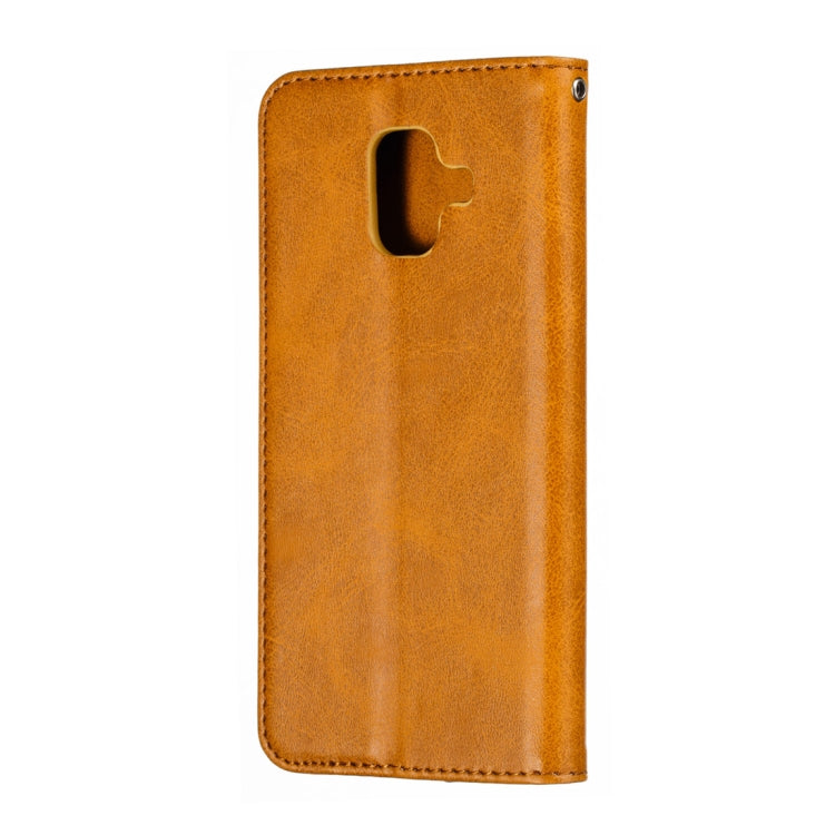 Calf Texture Zipper Magnetic Horizontal Flip Leather Case for Galaxy A6 (2018), with Wallet & Holder & Card Slots