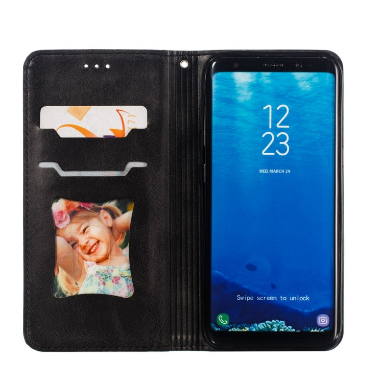 Calf Texture Zipper Magnetic Horizontal Flip Leather Case for Galaxy S8, with Wallet & Holder & Card Slots