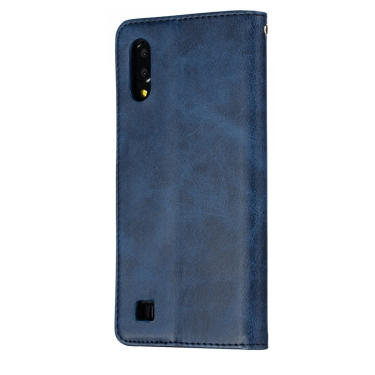 Calf Texture Zipper Magnetic Horizontal Flip Leather Case for Galaxy M10, with Wallet & Holder & Card Slots