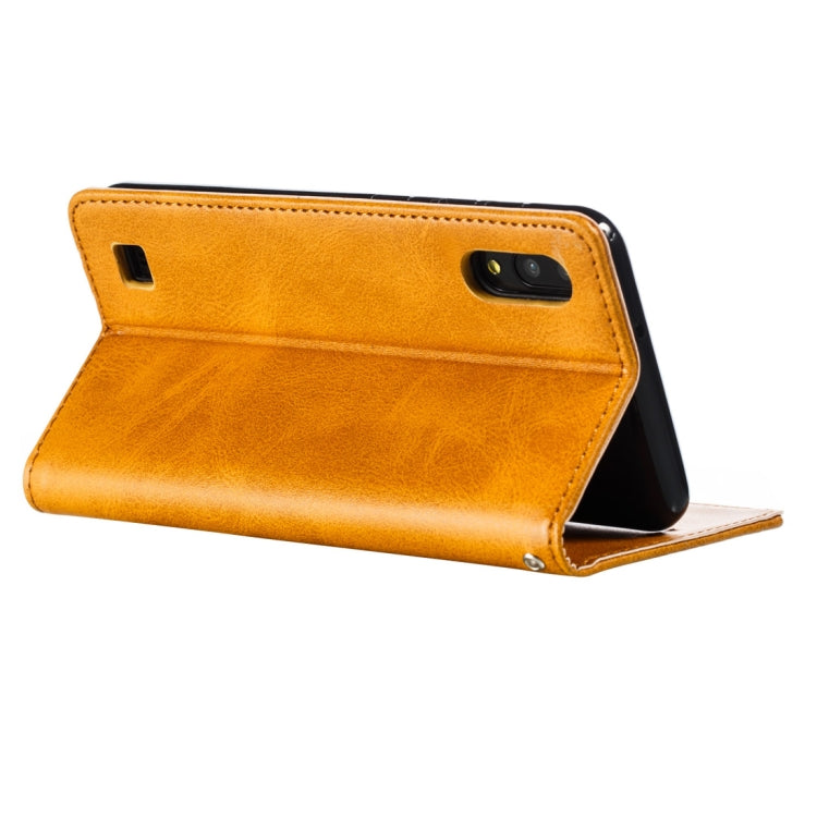 Calf Texture Zipper Magnetic Horizontal Flip Leather Case for Galaxy M10, with Wallet & Holder & Card Slots