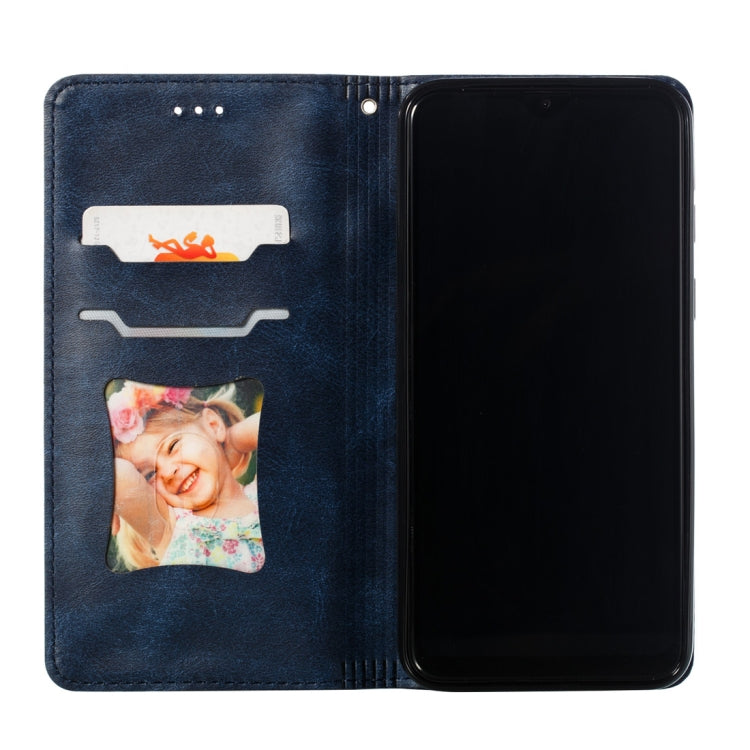 Calf Texture Zipper Magnetic Horizontal Flip Leather Case for Galaxy M20, with Wallet & Holder & Card Slots