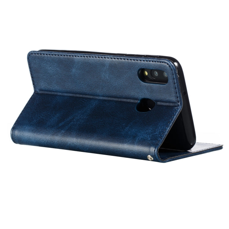 Calf Texture Zipper Magnetic Horizontal Flip Leather Case for Galaxy M20, with Wallet & Holder & Card Slots