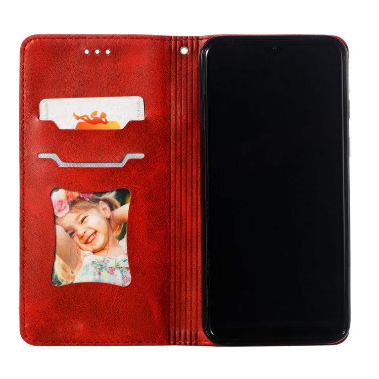 Calf Texture Zipper Magnetic Horizontal Flip Leather Case for Galaxy M20, with Wallet & Holder & Card Slots
