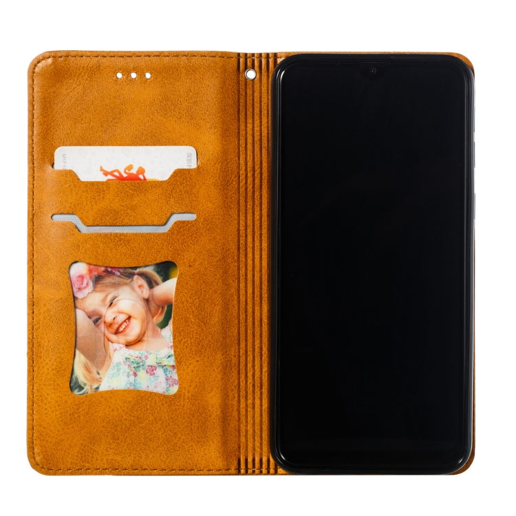 Calf Texture Zipper Magnetic Horizontal Flip Leather Case for Galaxy M20, with Wallet & Holder & Card Slots