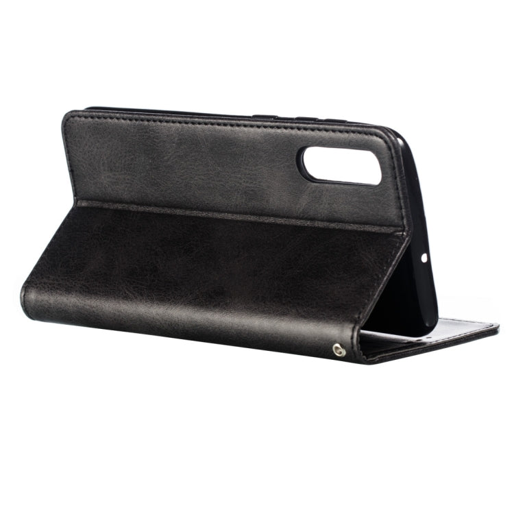 Calf Texture Zipper Magnetic Horizontal Flip Leather Case for Galaxy A50, with Wallet & Holder & Card Slots